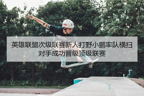 英雄联盟次级联赛新人打野小鹏率队横扫对手成功晋级顶级联赛